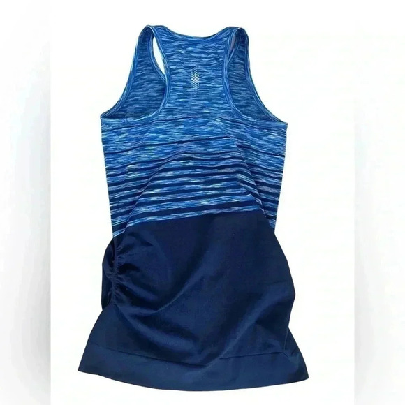 Athleta Finish Fast Racerback Tank Top Blue Stretch Style - Picture 5 of 6